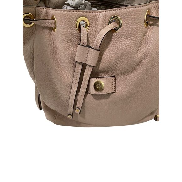 MICHAEL KORS BACKPACK DAYPACK RILEY LEATHER PINK WOMEN - Picture 6 of 11